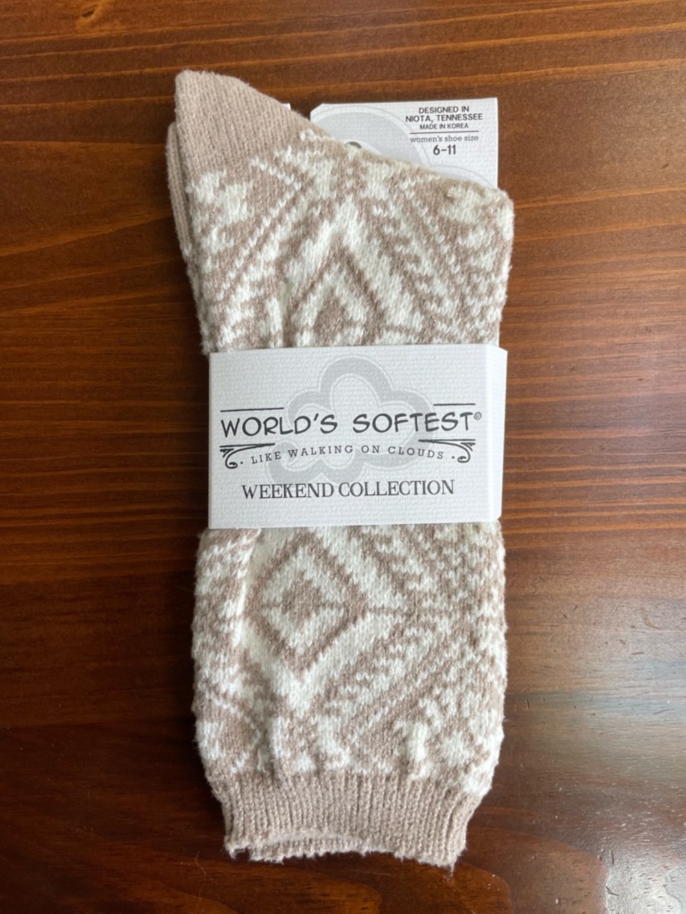 New Weekend Collection Patterned Socks Size 6-11